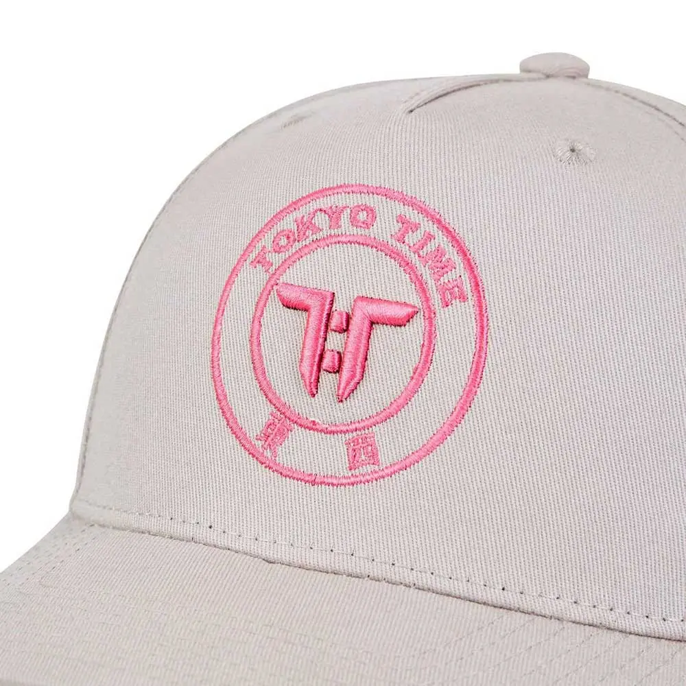 Tokyo Time – TT Core Pink Logo (Grigio) (Berretto con visiera)
