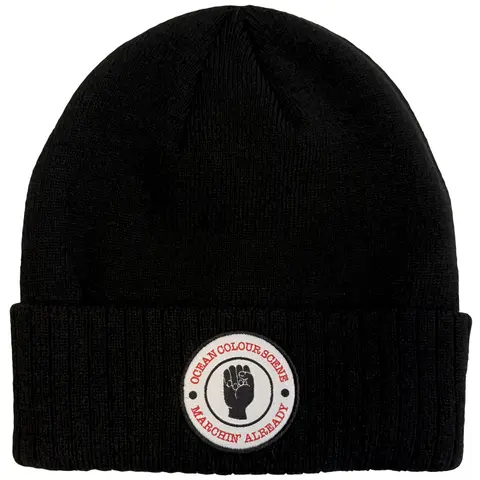 Unisex Beanie Hat: Marchin' Fist (Black)