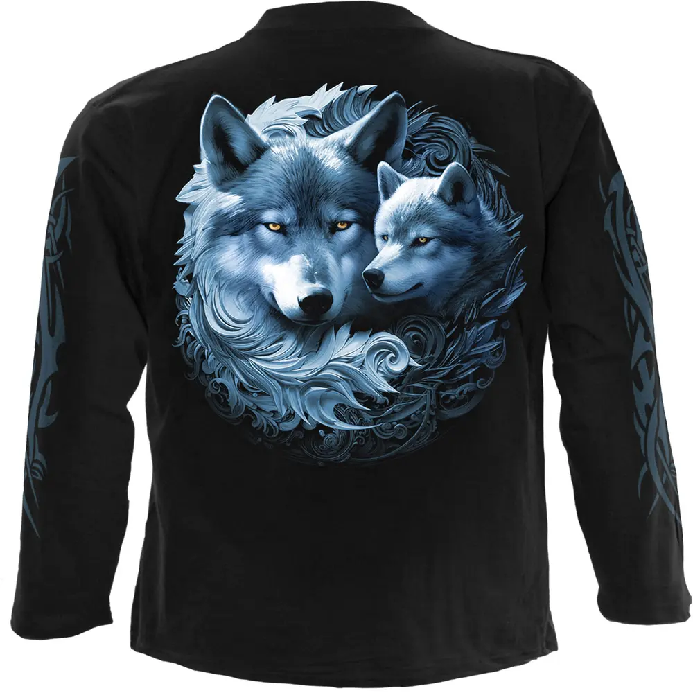 Spiral – Wolf Guardian (Černá) (Tričko s dlouhým rukávem)