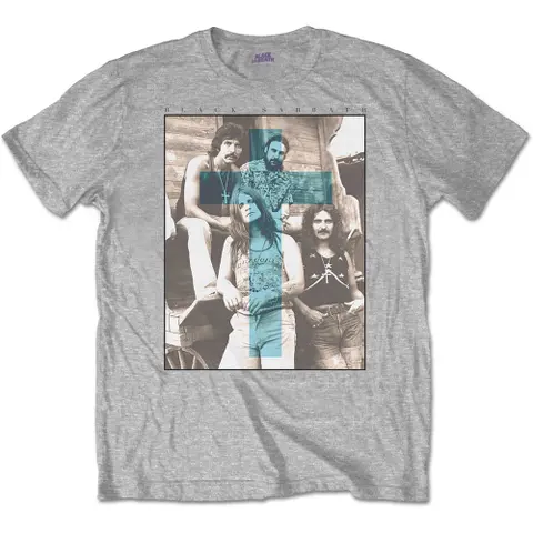 Black Sabbath – Tričko Blue Cross (Šedá), Unisex, Šedá