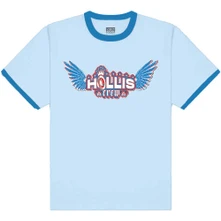 Run-DMC, Tričko Hollis Crew, Unisex, Modrá