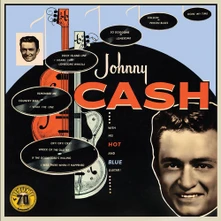 Johnny Cash, Vinyl With His Hot And Blue Guitar