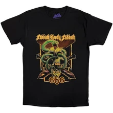 Black Sabbath, Tričko Bloody Sabbath 666, Unisex, Čierna