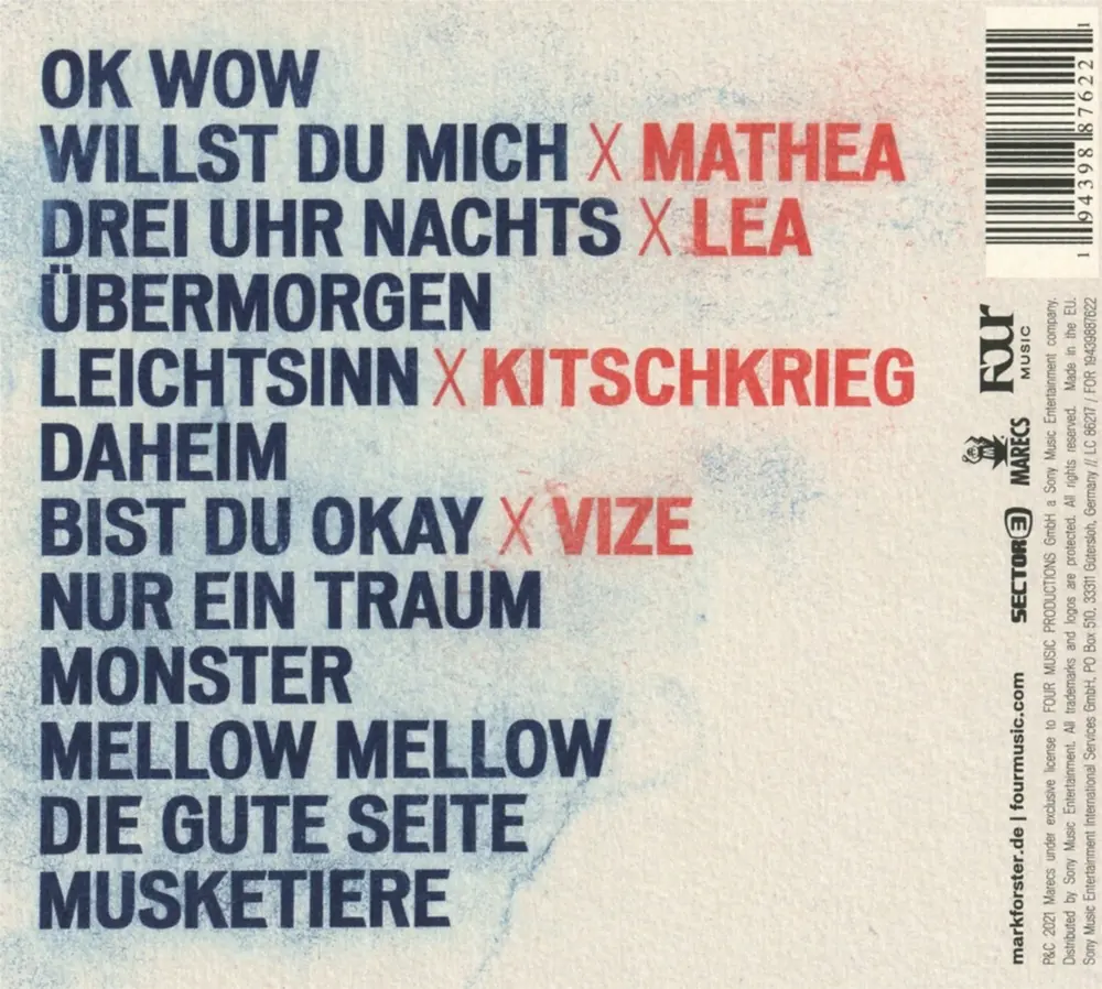 Mark Forster – Musketiere (CD)