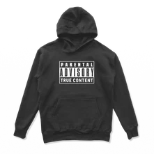 Alan Murin, Mikina True Content, Unisex, Black