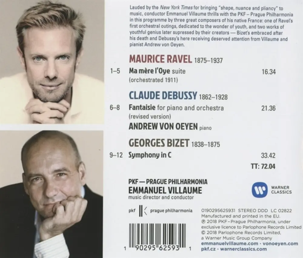 Andrew von Oeyen – RAVEL, DEBUSSY, BIZET (CD)