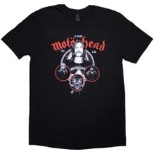 Motörhead, Tričko 50 Years Band Circles, Unisex, Čierna