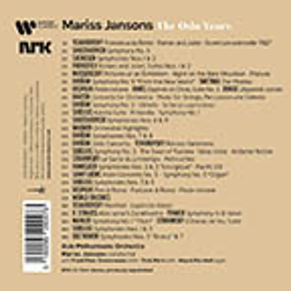 MARISS JANSONS - THE OSLO YEAR