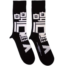 Five Finger Death Punch, Ponožky Pixeled Skull, Unisex, Čierna