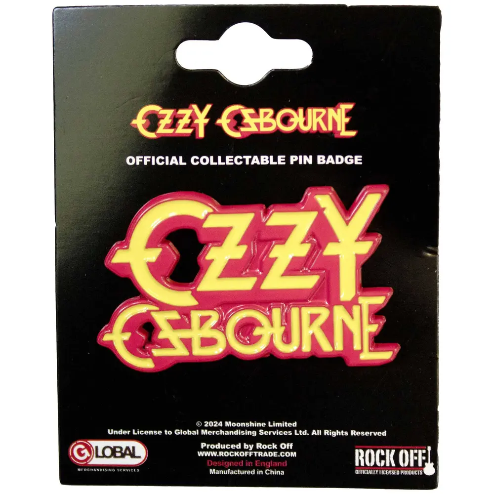Ozzy Osbourne – Stacked Logo (Odznak)