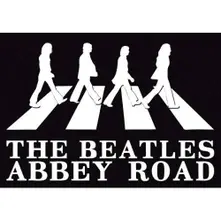 Postcard: Abbey Road Crossing Silhouette (Black & White) thumbnail