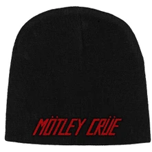 Motley Crue, Čapica Logo, Unisex, Čierna