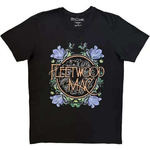 Unisex Premium Carbon T-Shirt: Circle Floral (Black)