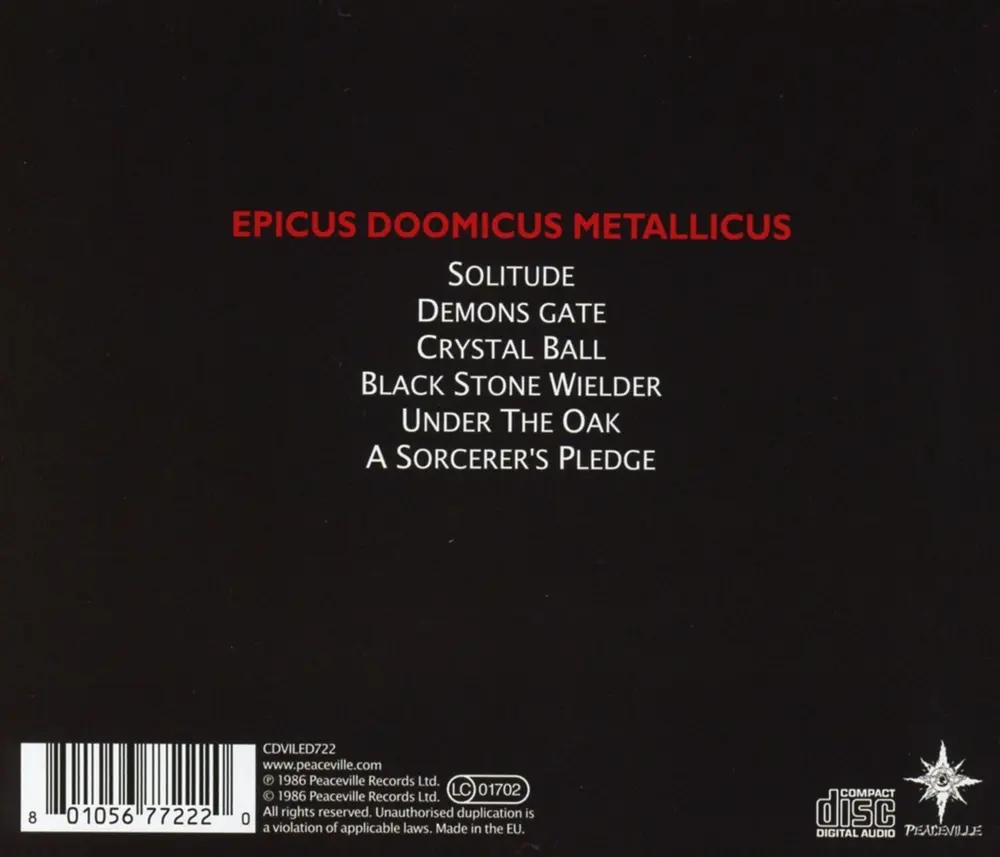 Candlemass – EPICUS DOOMICUS METALLICUS (CD)