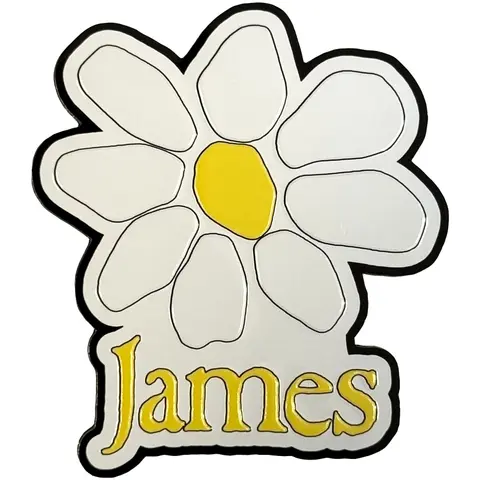 Fridge Magnet: Yellow Logo White Daisy (Yellow)