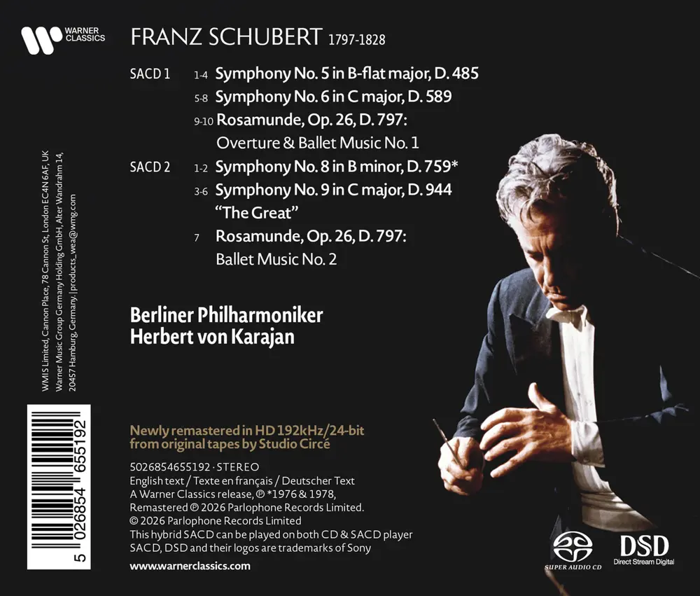 SCHUBERT: SYMPHONIES NOS. 5-6, 8-9, ROSAMUNDE OVERTURE