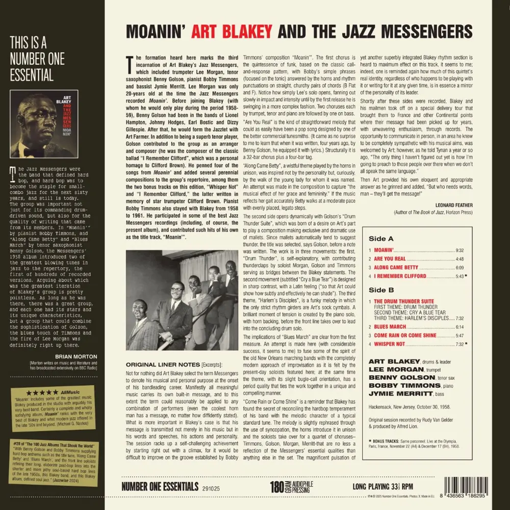 AND THE JAZZ MESSENGERS: MOANIN