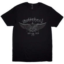 Motörhead, Tričko 50 Years Wings Badge, Unisex, Čierna