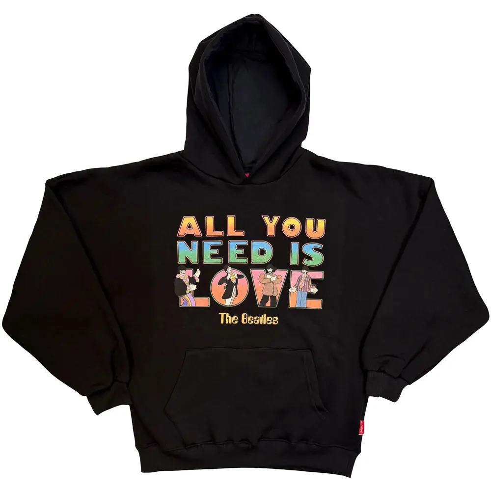 Ladies Unplugged Pullover Hoodie: AYNIL Stacked (Black)