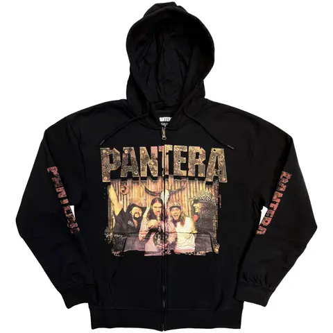 Pantera – Mikina na zips Bong Group (Čierna), Unisex, Čierna