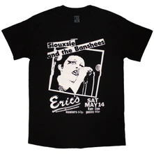 Siouxsie and the Banshees, Tričko Eric's, Unisex, Čierna