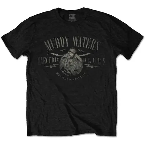 Muddy Waters – Tričko Electric Blues Vintage (Čierna), Unisex, Čierna
