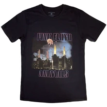 Pink Floyd, Tričko Animals Contsruction, Unisex, Čierna