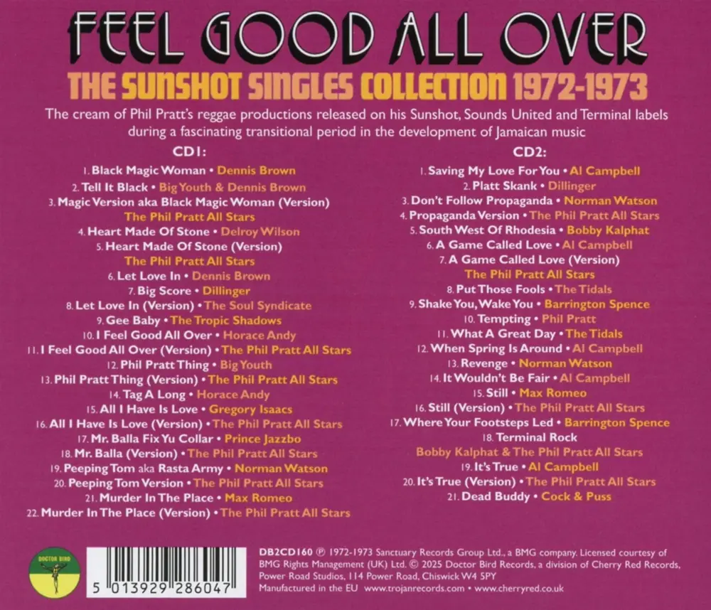 FEEL GOOD ALL OVER - THE SUNSHOT SINGLES 1972 -1973