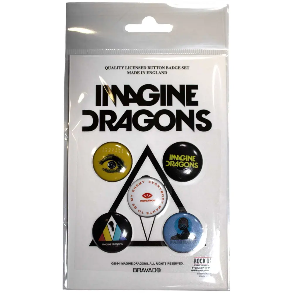 Imagine Dragons – Enemy (Button Badge Pack) (Odznak)