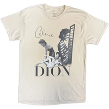 Celine Dion, Tričko Homage, Unisex, Natural