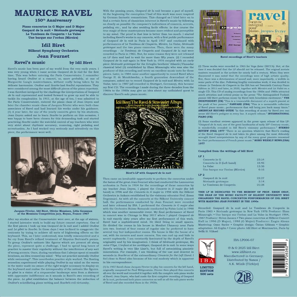 RAVEL: 150TH ANNIVERSARY EDITION