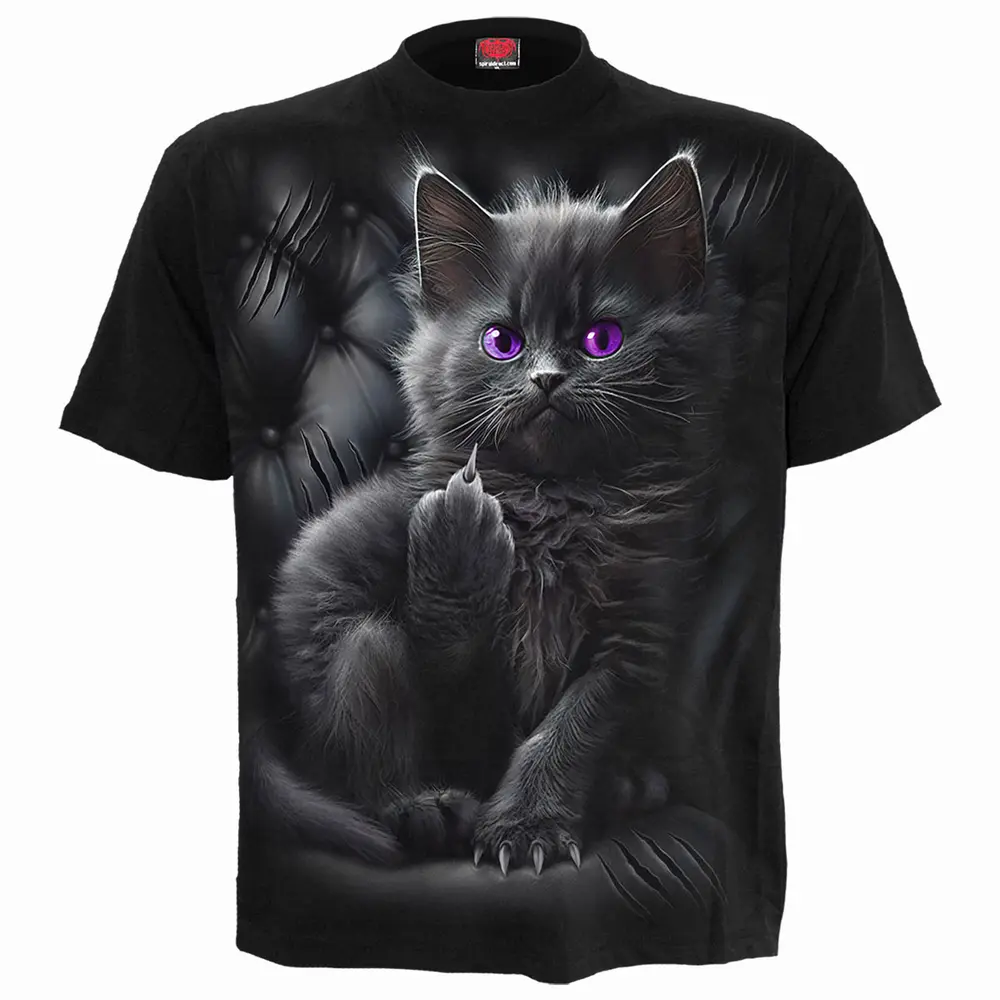 Unisex T-Shirt: Cattitude (Black)