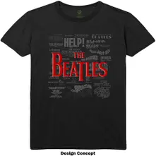The Beatles – Titles & Logos (Čierna) (Tričko)