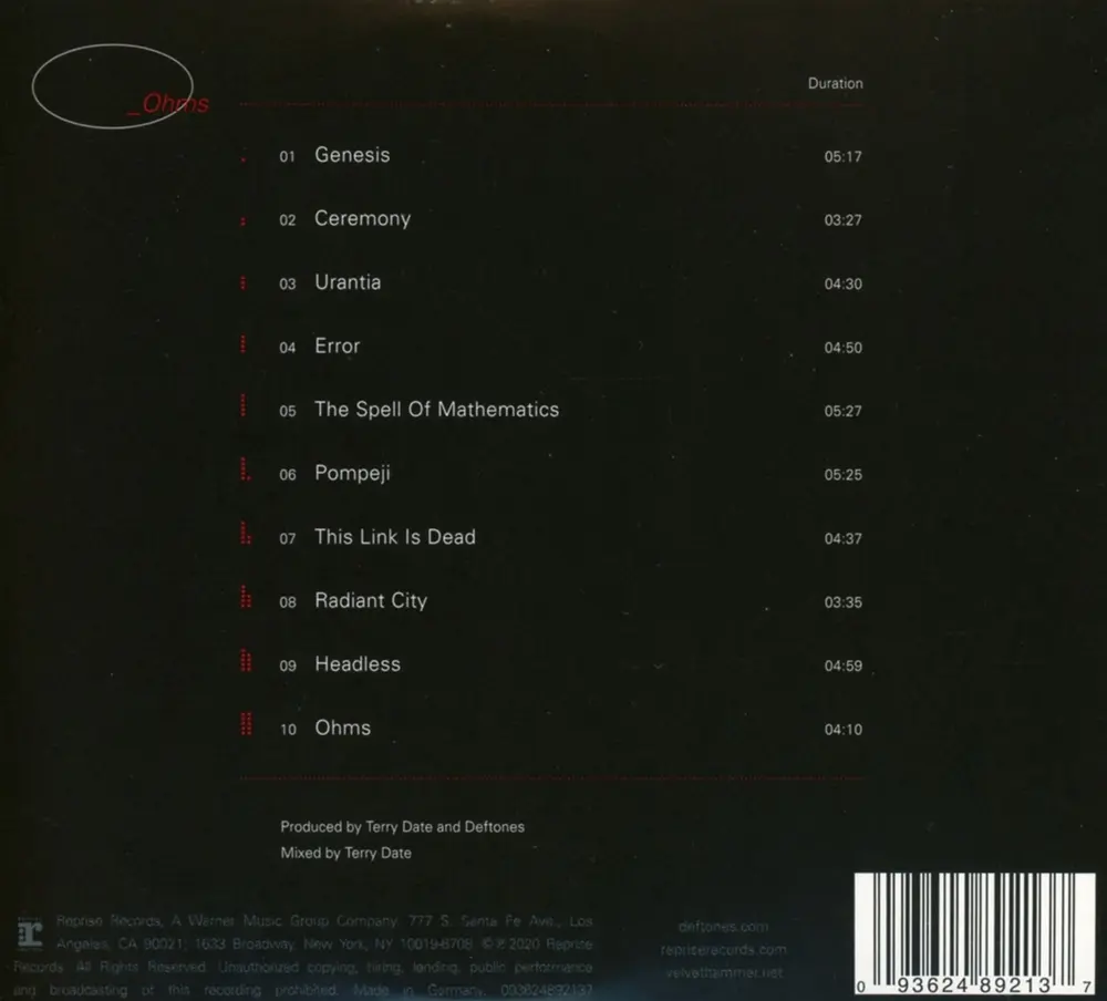 Deftones – OHMS (CD)