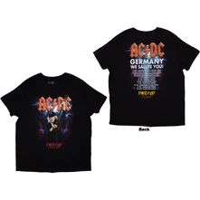 AC/DC, Tričko PWR-UP Germany EU Tour '24, Unisex, Čierna