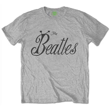 The Beatles, Tričko Bug Logo, Unisex, Šedá