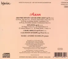 ALKAN: GRANDE SONATE 'LES QUATRE AGES', SONATINE & LE FESTIN D'ESOPE thumbnail