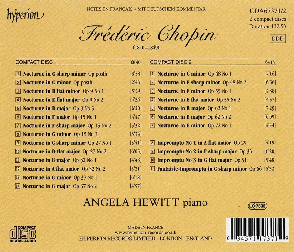 CHOPIN: COMPLETE NOCTURNES & IMPROMPTUS