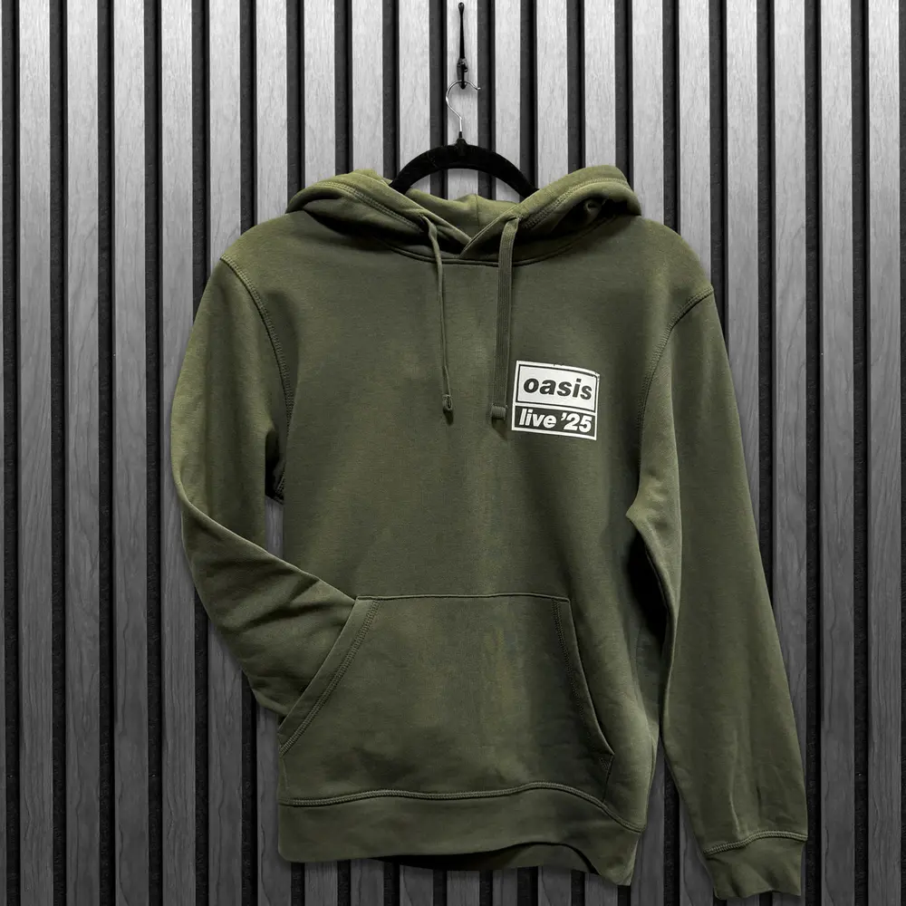 Oasis – Live '25 Distressed Lockup Pocket (Zelená, Limited) (Mikina)