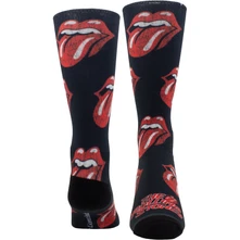 The Rolling Stones, Ponožky Unisex Crew Socks: Allover Tongues Sublimation (Black)  (UK Size 6.5 - 11), Unisex, Čierna