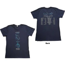 U2, Tričko I+E 2018 Tour Dates, Žena, Modrá