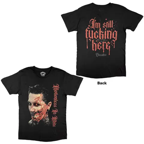 Unisex T-Shirt: Decades (Black) (Back Print)