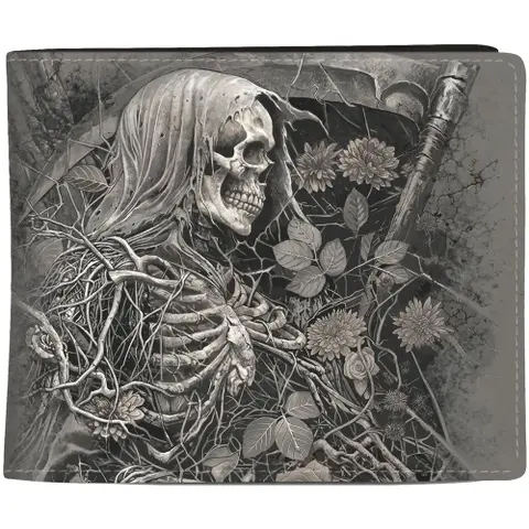 Wallet: Acid Reaper (Black) (Back Print)