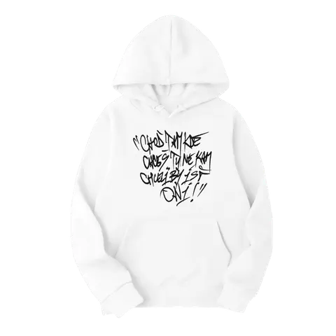 Mikina Čistychov x Dame - Choď tam kde chceš ty, Unisex, Biela