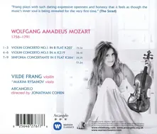 Vilde Frang – MOZART: MOZART VIOLIN CONCERTOS NOS. 1 & 5; SINFONIA CONCERTANTE FOR VIOLIN & VIOLA K364 (CD)