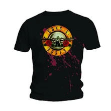 Guns N’ Roses, Tričko Bullet, Unisex, Čierna