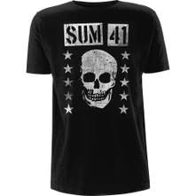 Sum 41, Tričko Grinning Skull, Unisex, Čierna