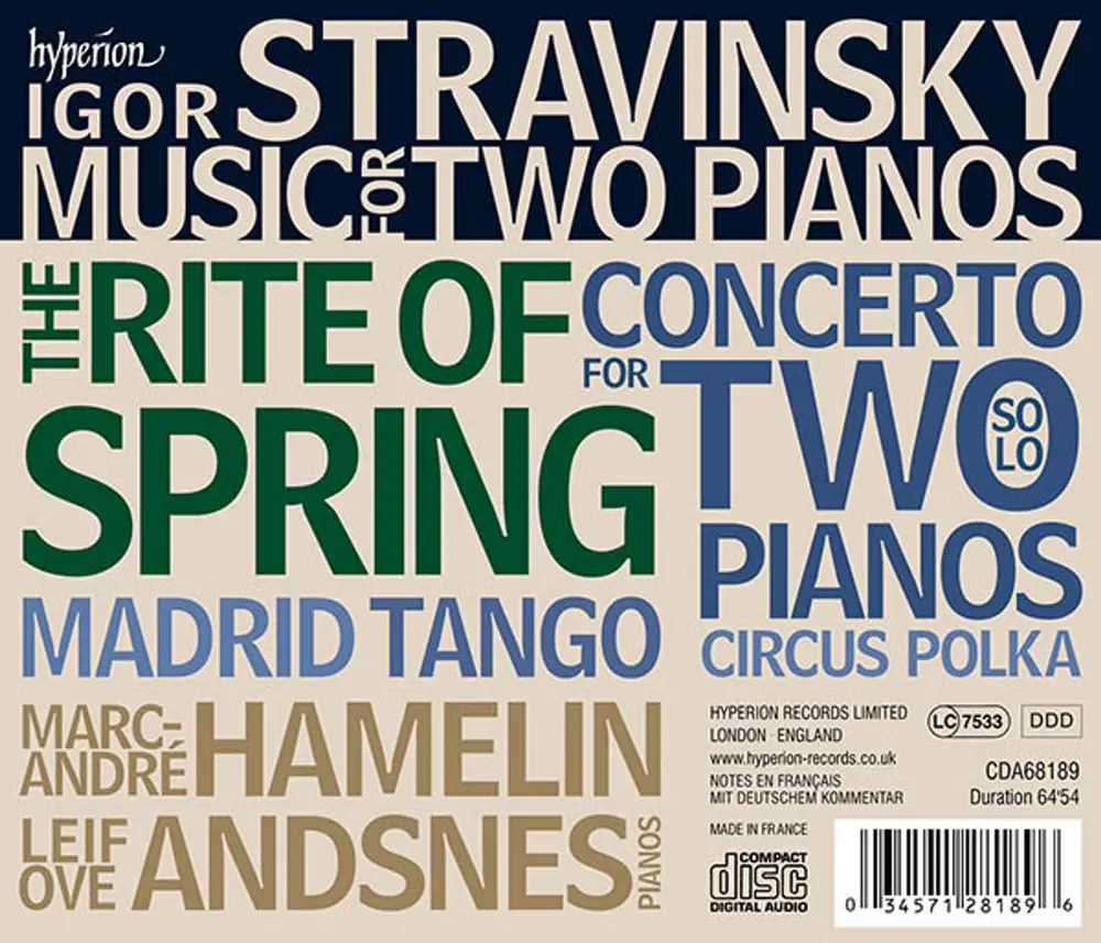 STRAVINSKY: THE RITE OF SPRING, CONCERTO & OTHER W