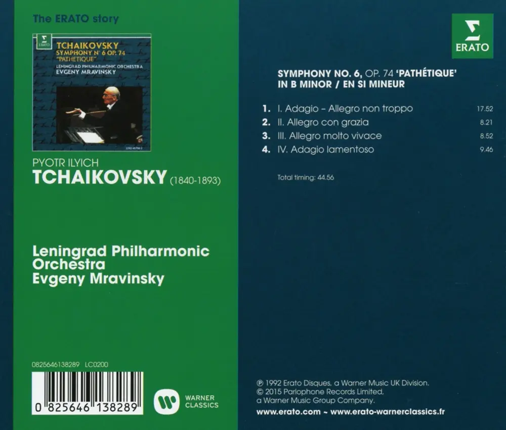 THE ERATO STORY. TCHAIKOVSKY: SYMPHONY NO. 6