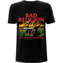 Bad Religion, Tričko Burning Black, Unisex, Čierna